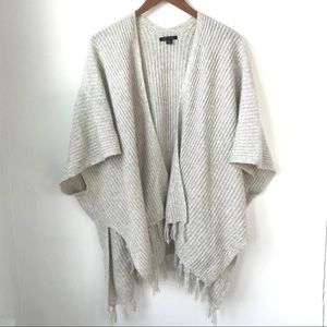 American Eagle Fringe Poncho Cardigan